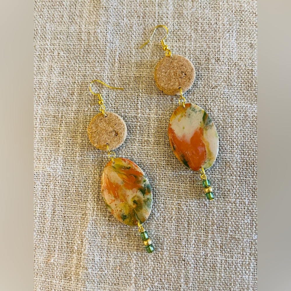 Cork And Clay Earrings